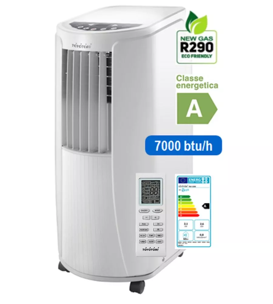 CONDIZIONATORE MOBILE "TOYOTOMI TAD 2220" CON WI-FI, 2,06 KW